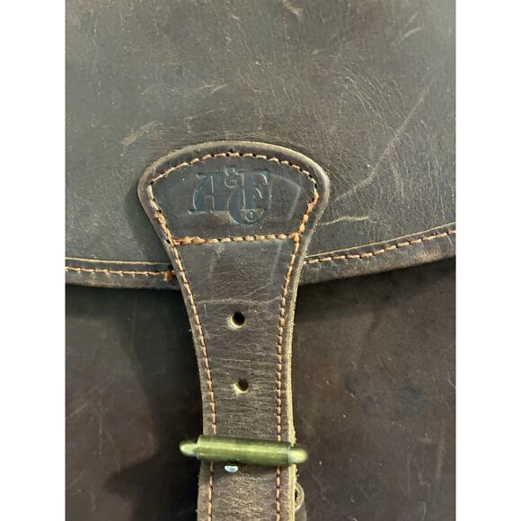 Vtg Abercrombie & Fitch Leather Ammo Shell Cartridge Bag England Crossbody 50's - Picture 3 of 13